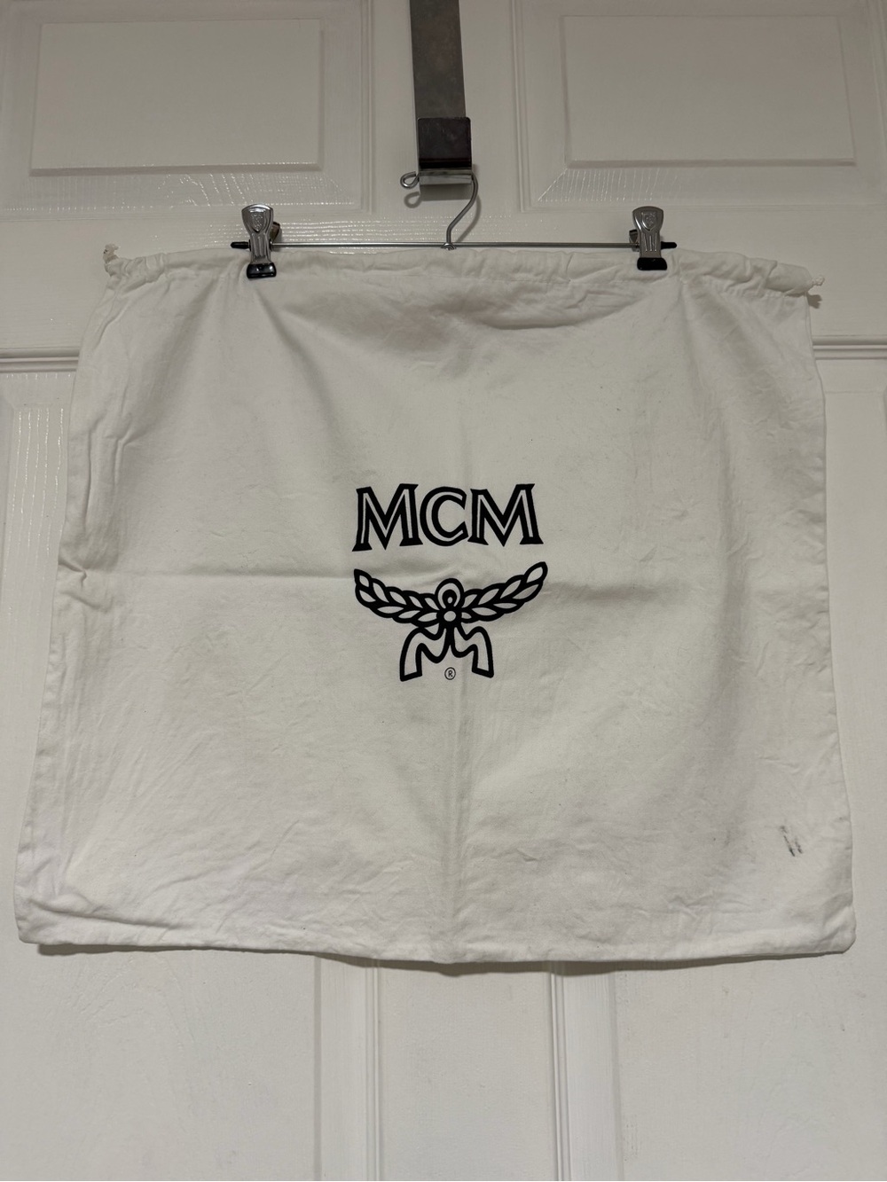 Authentic MCM White Dust Bag